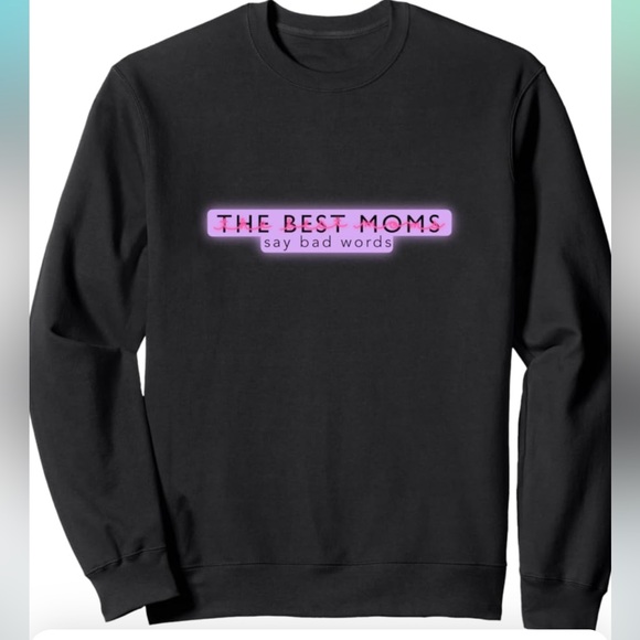 WOMEN’S XL SWEATSHIRT CREWNECK BLACK WOMENS SWEATSHIRT NWT #356 - Picture 1 of 3